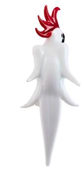 Preview: höhenverstellb. Orchideenstab, Kakadu mit geschl. Flügeln (weiß-rot) Preview: höhenverstellb. Orchideenstab, Kakadu mit geschl. Flügeln (weiß-rot)